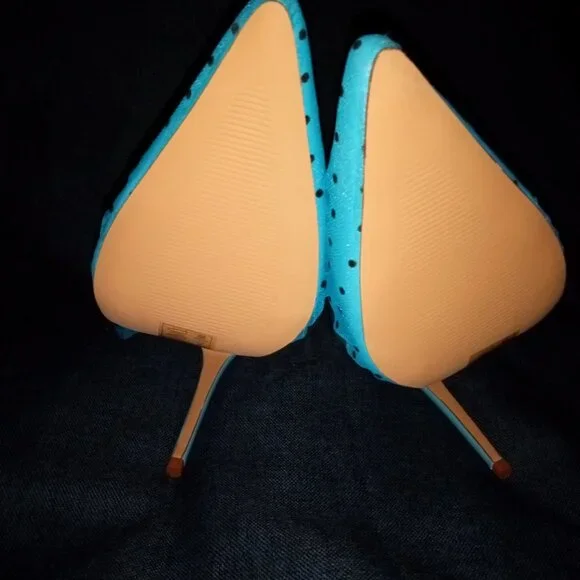 AZALEA WANG " PERFECTED PERSONIFIED " TULLE POLKA DOT / BLUE (BRAND NEW !!!!! - Picture 6 of 6